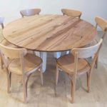Round Timber Dining Table