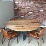 Sabine Round Dining Table made from Reclaimed Otways Stringybark