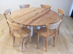 Round Timber Dining Table